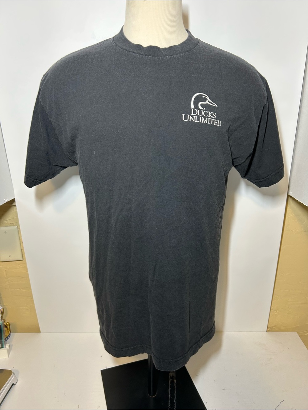 Men's Black Logo Short Sleeve Tee vintage ducks unlimited